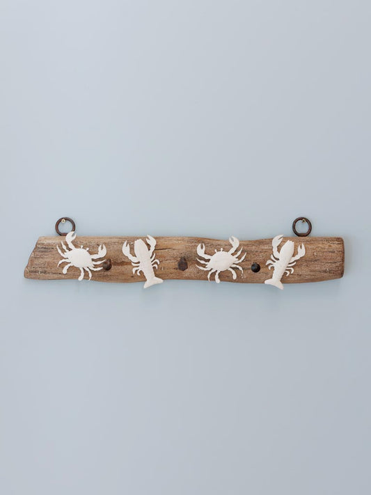 Wall coat rack 3 hooks Crustacean