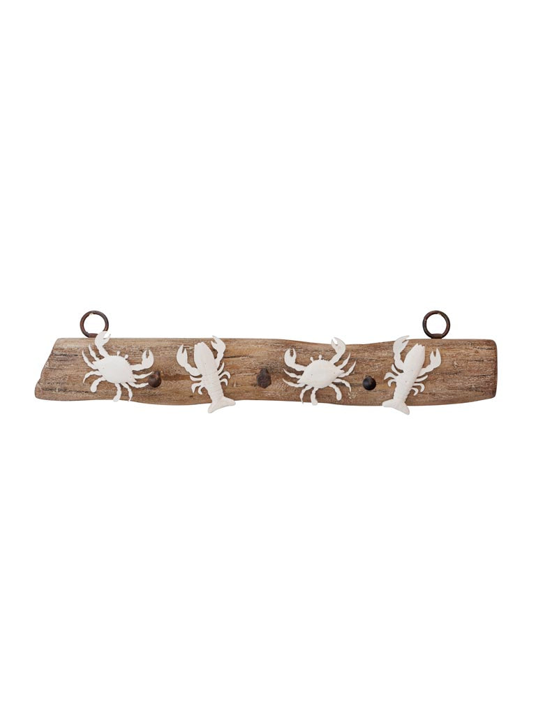 Wall coat rack 3 hooks Crustacean