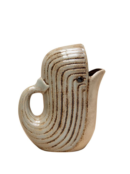 Grey whale pitcher